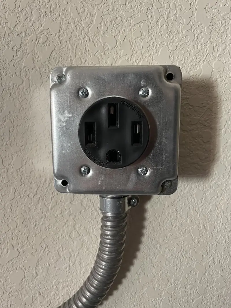 NEMA 14-50 outlet installed for Electrical Panel Upgrade in Battlement Mesa